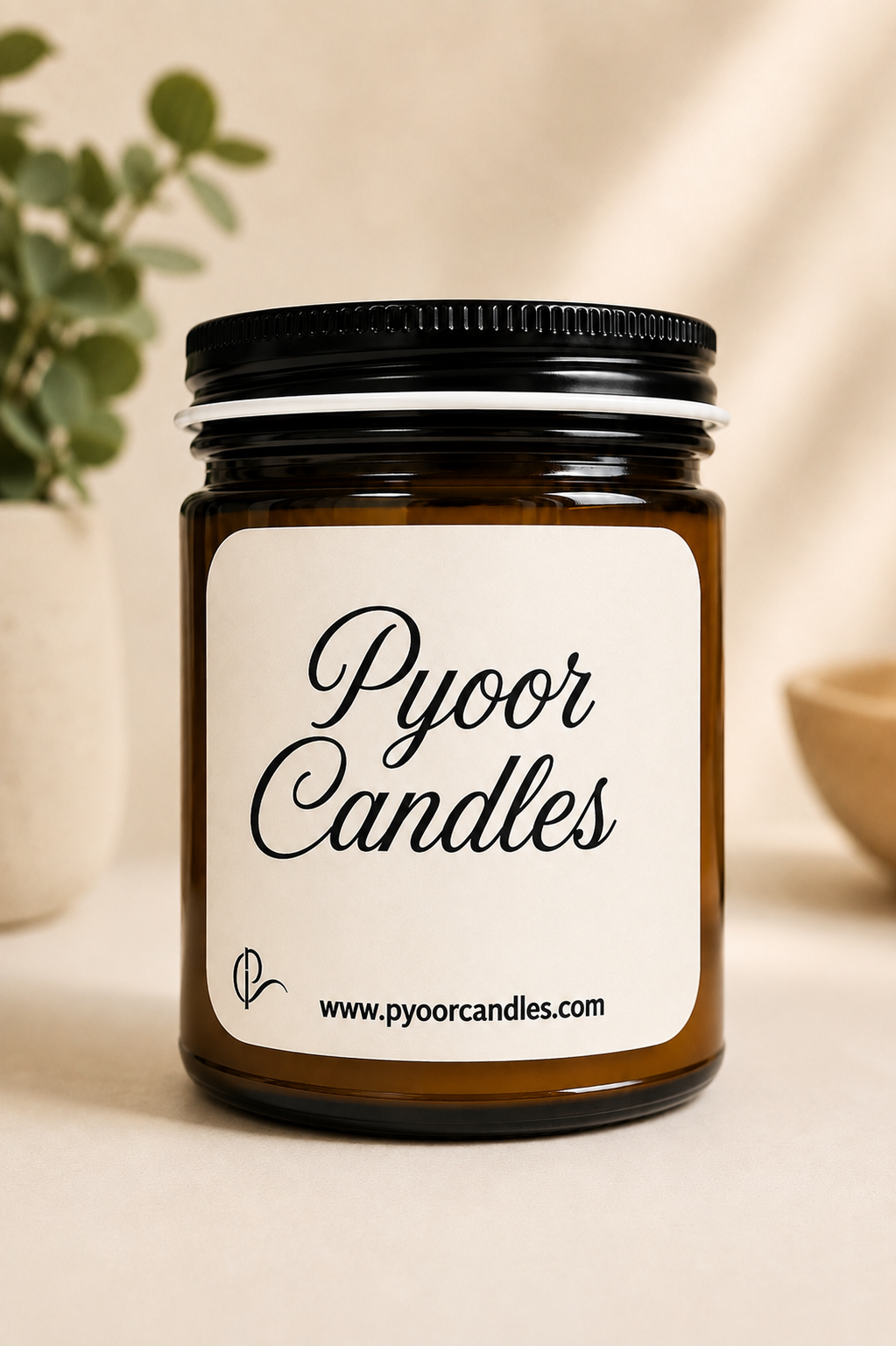 9oz Amber Jar Candle